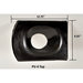 Kozy Kollar PV-4 Roof Flashing Kit, For Pipe Size: 4 in, EPDM, 12-3/4 in L Base, 9-1/4 in W Base, 2-1/2 in H