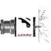 LENOX® Snap-Back® LXAH9912PBM Quick Change Hole Saw Arbor, 1/4 in Dia, Hex Shank, 3-1/4 in L, 1/2 in Shank