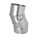 Lambro 433 Adjustable Elbow, Round Duct, 6 in x 6 in, Crimp x Crimp, 90 deg, 6 in Dia, Aluminum, 26 ga Gauge
