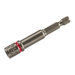 Malco® MSHL14 Standard Long Driver, Hex Drive, Magnetic: Yes, 2-9/16 in L Shaft, 2-9/16 in L, Red, 1/4 in Dia Insert