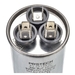 PROTECH™ 43-26271-48 Capacitor, 45/10 uF MFD, 370 V, Round, Dual Run Capacitor, 2 in Dia, Quick-Connect, 3-3/4 in H