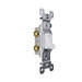 Pass & Seymour® Trademaster® 660WG Toggle Switch, 15 A, 120 V, 1-Pole, White, Grounding: Grounding, 1-Gang