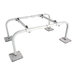 Quick-Sling® QSMS1201 Single Fan Mini-Split Stand, 400 lb Load, Steel, 3 ft 7 in L, 2 ft 1-5/16 in W, 12 in D, Tan