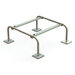 Quick-Sling® QSMS1204 Extra Wide Mini-Split Stand, 400 lb Load, Steel, 54 in L, 35-5/16 in W, 12 in D, Powder-Coated