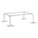 Quick-Sling® QSSB Series QSSB48-12 Equipment Stand Base With 48 in Rail, 1200 lb Load, Steel, 62.7 in L, 56 in W, Tan