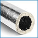 Quietflex® Rip-Stop 85 Series 1085 Flexible Bagged Air Duct, 10 in ID, R8, Polyester Core, Round, Silver