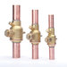 RLS® 3791040400111 Ball Valve, 1/4 in, Press, 700 psi Max Working Pressure, Copper Body, 51.3 mm H