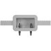 Rehau® EVERLOC+® 418457-001 Universal Washer Outlet Box, 1/2 in Inlet, PVC Body, 4-3/4 in H, 8 in W, 3 in D