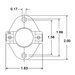 Rheem® 47-17359-30 General Purpose Limit Switch, 230 V Control, 1-Pole, SPST Switch Contact, NC, Auto Reset, Red