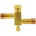 Rheem® 61-21368-07 Service Valve, 3/4 in Main Line, 3/4 in Service Port, Sweat ODF Main Line Connection, Brass, 5 in W