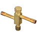 Rheem® 61-21368-25 Service Valve, 3/8 in Main Line, 3/8 in Service Port, Sweat ODF Main Line Connection, Brass