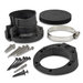 RoofGoose Vent SWS-2375-B Side Wall Line Set Termination, Plastic, Black
