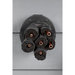 RoofGoose Vent SWS-3500-B Side Wall Line Set Termination, Plastic, Black