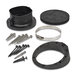 RoofGoose Vent SWS-3500-B Side Wall Line Set Termination, Plastic, Black