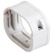 SLIMDUCT® 85009 Flexible Adapter, White, PVC, 2-3/4 in, 1-3/8 in L, 3-1/4 in W, 3-1/4 in H