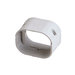 SLIMDUCT® 86010 Coupler, White, PVC, 2-3/4 in, 2 in L, 3-3/8 in W, 2-5/8 in H