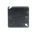 Steel City® 52C1 Blank Box Cover, Galvanized Steel, Ceiling, Wall Installation/Mounting, 4 in H, 4 in W, Silver