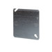 Steel City® 52C1 Blank Box Cover, Galvanized Steel, Ceiling, Wall Installation/Mounting, 4 in H, 4 in W, Silver