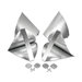 The Unico System® UPC-11-10R-4 Duct Turning Vane, Round Duct, Steel, Galvanized, 10 in Duct