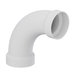 Tigre 304-3379 Long Sweep Elbow, 2 in x 2 in, Hub x Hub, 90 deg, White, PVC