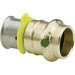 Viega PureFlow® 2813PZL Series 99640 Transition Coupling, 3/4 in x 3/4 in, Press x Press, Bronze