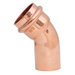WOLVERINE BRASS® 99624 Street Elbow, 1 in x 1 in, FTG x Press, 45 deg, Copper, 200 psi Max Working Pressure