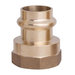 WOLVERINE BRASS® 99768 Adapter, 1-1/4 in x 1-1/2 in, Press x FNPT, Brass, 200 psi Max Working Pressure
