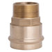 WOLVERINE BRASS® 99782 Adapter, 1-1/4 in x 1 in, Press x MNPT, Brass, Material Construction: Lead-Free Brass