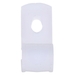 Wagner® WC04 Cable Clamp, Nylon, 1/4 in Max Bundle Dia, White, 3/8 in W, 0.05 in H