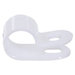 Wagner® WC06 Wire and Cable Clamp, Nylon, 3/8 in Max Bundle Dia, White, 0.486 in W, 0.057 in H