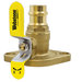 Webstone 8140 Series H-81405HV Uni-Flange Ball Valve, 1-1/4 in x 1-1/4 in, Press x Rotating Flange, Brass Body