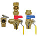 Webstone H-x544WPR-LH Series H-85443WPR-LH Tankless Water Heater Service Valve, 1.163 MBtu/hr BTU, 3/4 in x 3/4 in