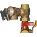 Webstone H-x544WPR-LH Series H-85443WPR-LH Tankless Water Heater Service Valve, 1.163 MBtu/hr BTU, 3/4 in x 3/4 in