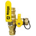 Webstone H-x061 Series H-80615 Ball Valve, 1-1/4 in x 1-1/4 in, Press x Press, Brass Body, PTFE Seal, Full Port