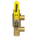 Webstone H-x864 Series H-58644 Ball Valve, 1 in x 1 in, Sweat x Sweat, Brass Body, PTFE Seal, Full Port, 5.81 in W