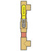 Webstone H-x864 Series H-58644 Ball Valve, 1 in x 1 in, Sweat x Sweat, Brass Body, PTFE Seal, Full Port, 5.81 in W