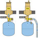 Webstone 7400 Series H-74005 Horizontal Air Separator With Removable Vent Head and Coalescing Medium, Air Separator