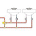 Webstone H-7x20W Series H-78204W Thermostatic Mixing Valve With Integral Check Valve and Temperature Locking Handle