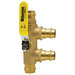 Webstone H-x864 Series H-88655 Ball Valve, 1-1/4 in x 1-1/4 in, Press x Press, Brass Body, PTFE Seal, Full Port