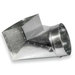 ZM Sheet Metal No 21 Series 021-120407 Register Elbow Boot, For Duct Size: 7 in, 12 x 4 in Register Opening, 90 deg