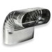 ZM Sheet Metal No 61 Series 061-000730 1-Piece Vertical Elbow, Oval Duct, 7 in x 7 in, 90 deg, 30 ga Gauge