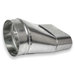 ZM Sheet Metal No 72 Series 072-060630 Straight Boot, For Duct Size: 30 in, Oval to Round Duct
