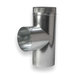 ZM Sheet Metal No 80 Series 080-000624 Tee Joint, Round Duct, 6 in x 6 in, No-Crimp x No-Crimp, 24 ga Gauge