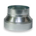 ZM Sheet Metal No 85 Series 085-161226 Reducer, Round Duct 1, 16 in x 12 in, No-Crimp x No-Crimp, Round Duct 2