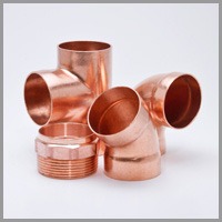 Cello Products BP12-24-24-08 Tee, 1-1/2 in x 1-1/2 in x 1/2 in, Copper Press x Press x Female