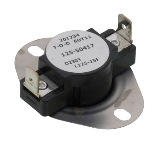 REZNOR® 50417 Auto Limit Control Switch, 125 deg F Cut Out, White