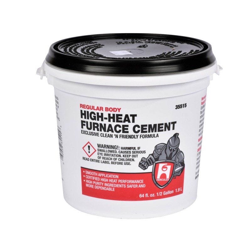 Oatey® Hercules 35521 High Heat Furnace Cement, 1/2 gal, Heavy Body