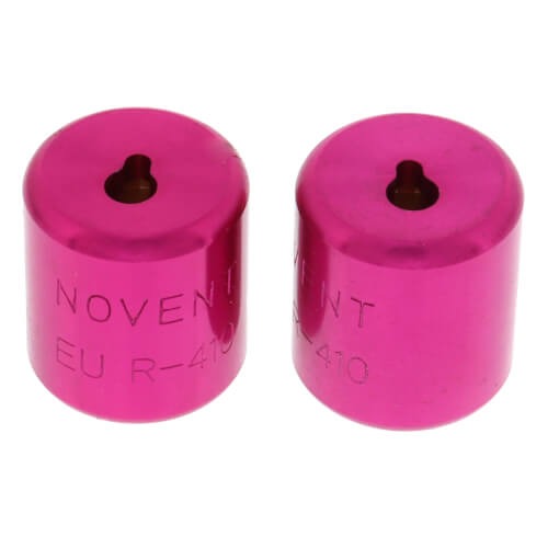Novent® 86672 Locking Refrigerant Cap, R-410 Refrigerant, Threaded, 5/16 in, Aluminum, Neoprene Seal, Pink