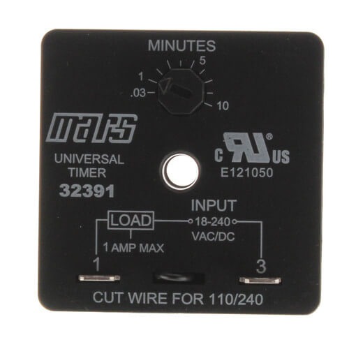 Mars® 32091 Solid State Timer, 19-240 V, 1.5 A, Quick-Connect, 50/60 Hz