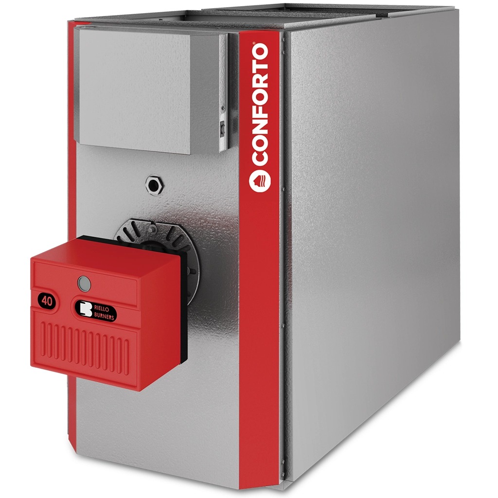 GRANBY KLC-00-G100-H3 Conforto Oil-Fired Condensing Low-Boy Furnace, High Efficiency, Rear Flue
